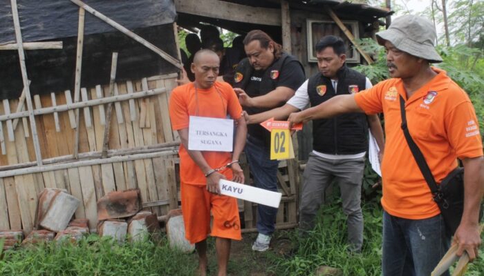 Rekonstruksi Kasus Pembunuhan Di Tanjung, Pelaku Peragakan 12 Adegan. Terungkap Motifnya