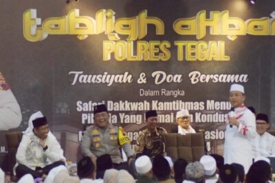 Tabliqh Akbar, 7000 Warga Kabupaten Doa Bersama Safari Dakwah Bareng Kapolres Tegal Kokohkan Persatuan