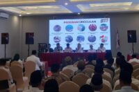 Para kyai se Brebes Selatan berkumpul nyatakan dukungan untuk Mitha Wurja di Pilkada Brebes 2024. (Foto: Portal Pantura/Brebes)