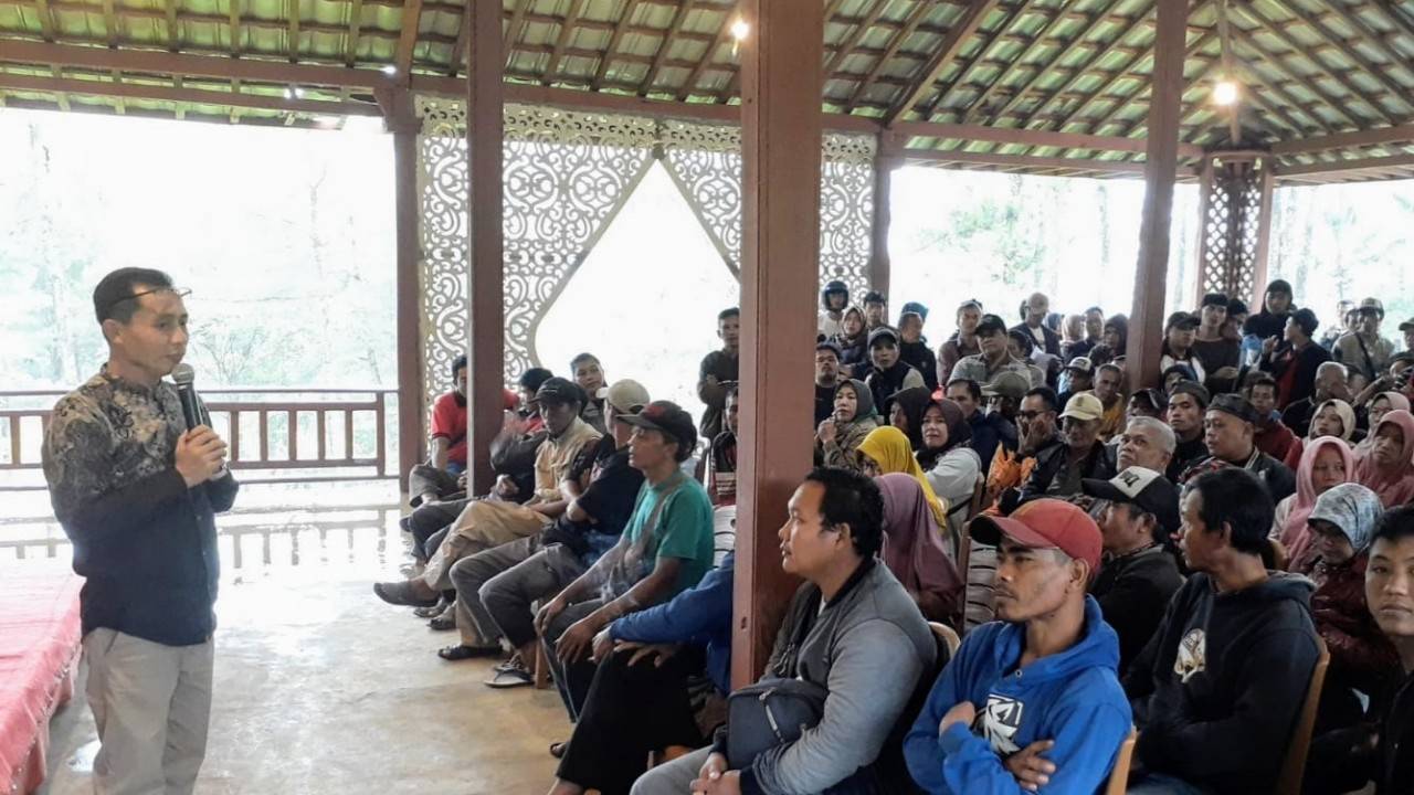 Gertak bertekad kawal suara hingga KPU Kabupaten Brebes. (Portal Pantura/Imam Muzaki)