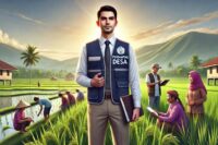 Ilustrasi pendamping desa. (AI Generator)