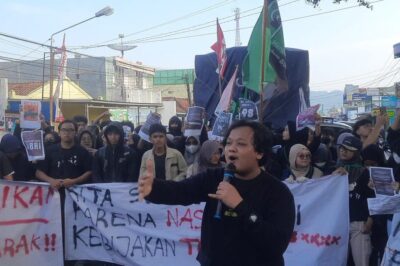 Mahasiswa di Brebes Wilayah Selatan Demo Tuntut Pencabutan UU TNI