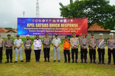 Polres Tegal Polda Jateng Bentuk Satgas Quick Response Operasi Ketupat 2025