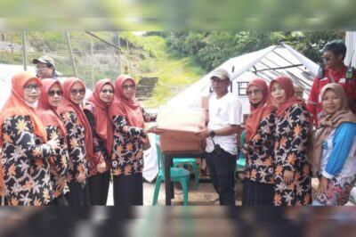 IBI Sirampog Salurkan Bantuan untuk Korban Tanah Bergerak di Desa Mendala