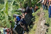 Sebuah kecelakaan terjadi di jalan raya Pekuncen, Banyumas, Sabtu 10 Mei 2025.