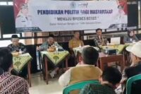 Kesbospol Brebes beri pendidikan politik di SDIT Alfatih Paguyangan.