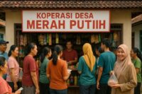 Ilustrasi Koperasi Desa Merah Putih. Foto: Image AI Generator/ChatGPT.