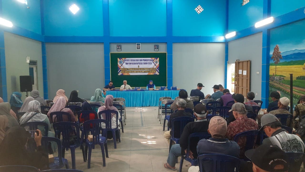 Musdes Sosialisasi dan Pembentukan Tim Penyusun RKPDes 2026 Desa Tanggeran berjalan lancar. Foto: Portal Pantura/Yudhi Prasetyo.