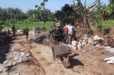 Sambut TMMD Sengkuyung II 2025, Pemerintah Desa dan Warga Karangjongkeng Gelar Kerja Bakti