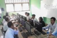 Peserta tes perangkat desa di SMK Negeri 1 Tonjong, Kamis 10 Juli 2025. Foto: Portal Pantura/Yudhi Prasetyo.