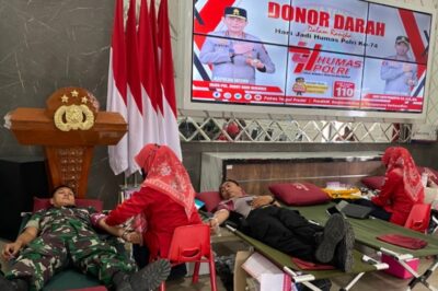 AKSI KEMANUSIAAN SPEKTAKULER! Polres Tegal Kumpulkan 46 Kantung Darah Dalam Sehari