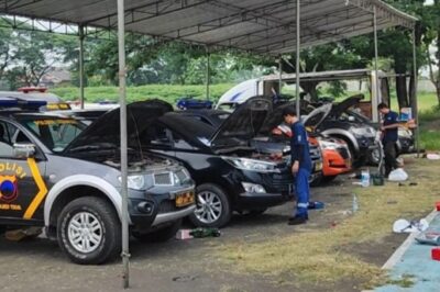 Polres Tegal Rawat 91 Kendaraan Dinas Demi Tugas Tanpa Hambatan