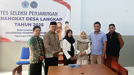 Tak menyerah setelah dua kali gagal. Sani Ristiawati akhirnya berhasil meraih peringkat pertama dalam tes seleksi perangkat Desa Langkap, Brebes, dengan nilai 157. Ia mengungguli 12 peserta sarjana dalam seleksi yang digelar di UMBS, Senin (2/12/2024). Foto: Portal Pantura/Yudhi Prasetyo.