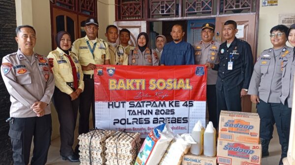 Jelang HUT Satpam Ke-45, Polres Brebes Kunjungi Keluarga Anggota yang Gugur dan Panti Asuhan di Brebes