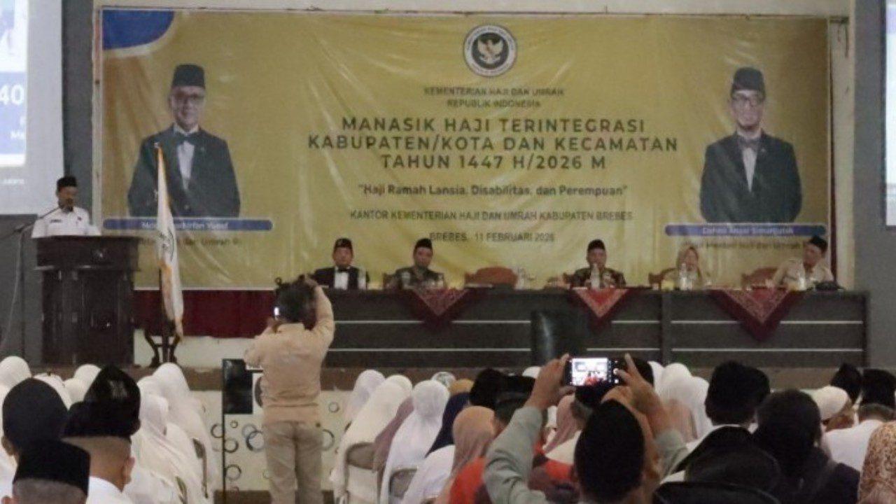 1.296 Calon Jemaah Haji Brebes Ikuti Bimbingan Manasik Terintegrasi 2026