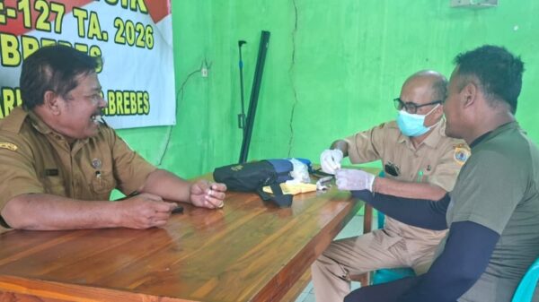 Dukung TMMD Reguler ke-127, Puskesmas Banjarharjo Lakukan Pemeriksaan Kesehatan Satgas di Poskotis