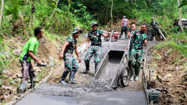 Jelang Penutupan TMMD ke-127, Satgas Kodim Brebes Kebut Rampungkan Pembangunan Desa