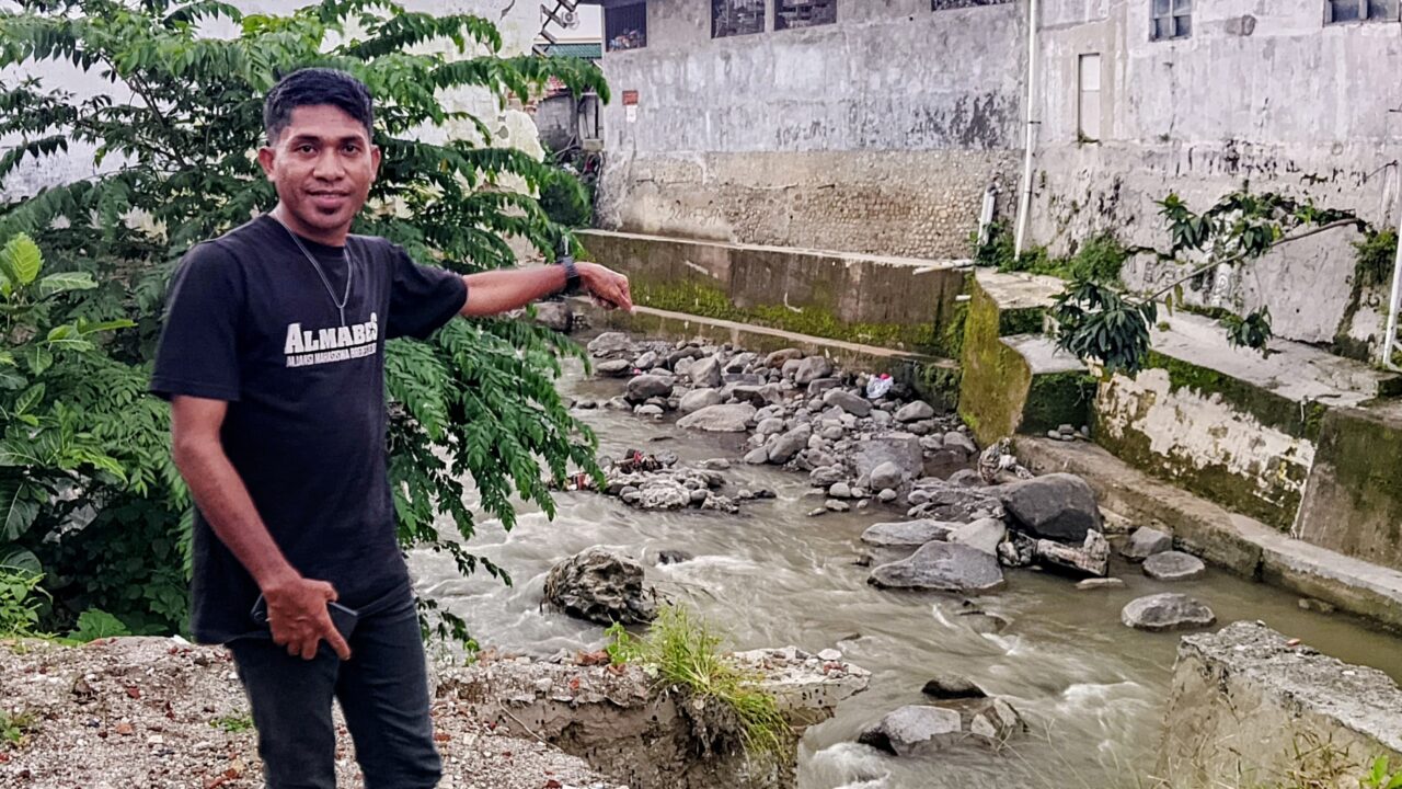 Abrasi Sungai Kalierang Kian Parah, Pemukiman Warga Terancam