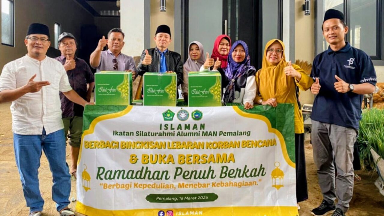 Berbagi di Bulan Suci, ISLAMAN MAN Pemalang Bawa Kebahagiaan untuk Korban Bencana Pulosari