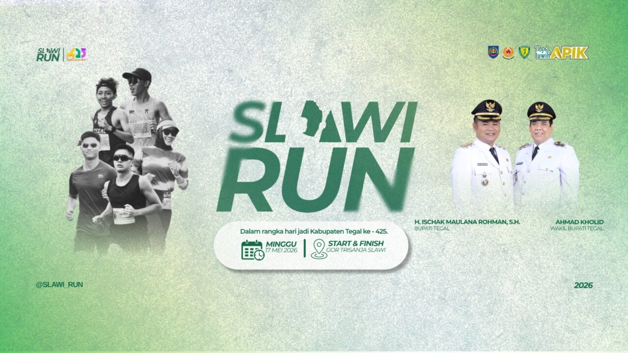 Slawi Run 2026 Dibuka, CATAT Pendaftaran Early Bird Mulai 8 April 2026