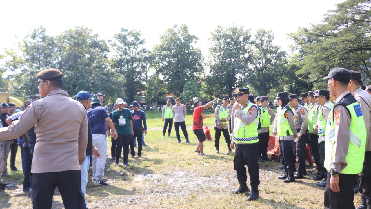 Polres Tegal Gelar Latihan Sispamkota Hadapi Kontinjensi