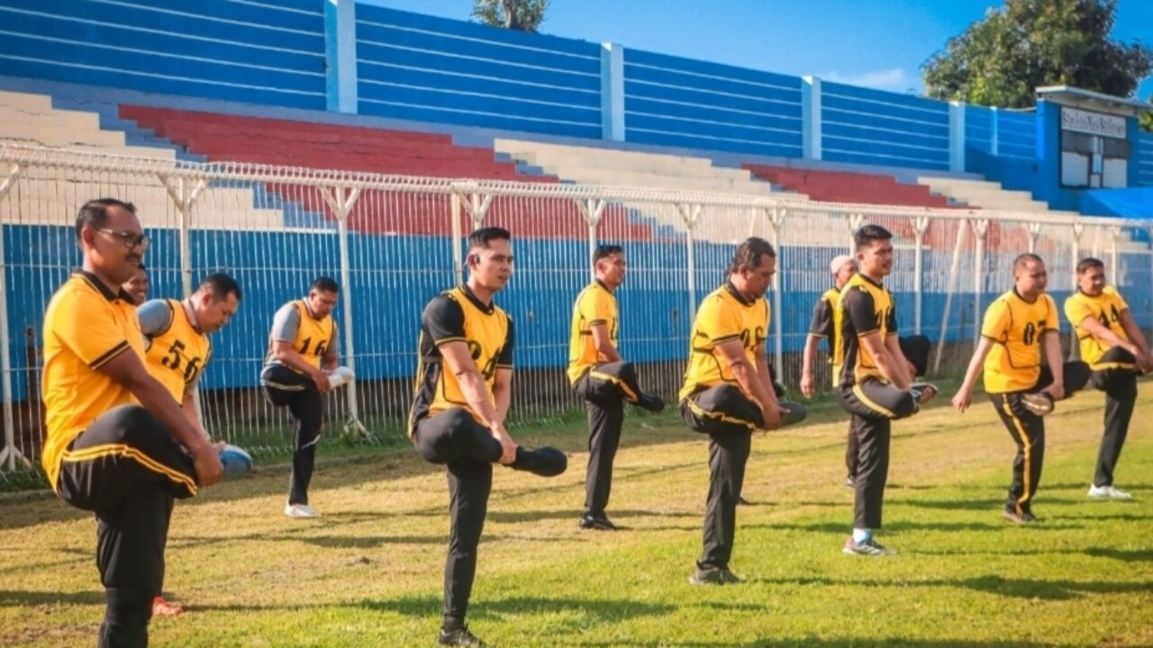 Napas Teruji Di Stadion, Ratusan Personel Polres Tegal Kota Jalani Samjas Ketat 2026