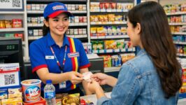 Ilustrasi belanja di Indomaret. (Foto: Generate/ChatGPT)