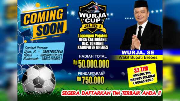 Wurja Cup Jilid 1 Digelar Juni 2026, Turnamen Sepak Bola Brebes Selatan Siapkan Hadiah Rp50 Juta