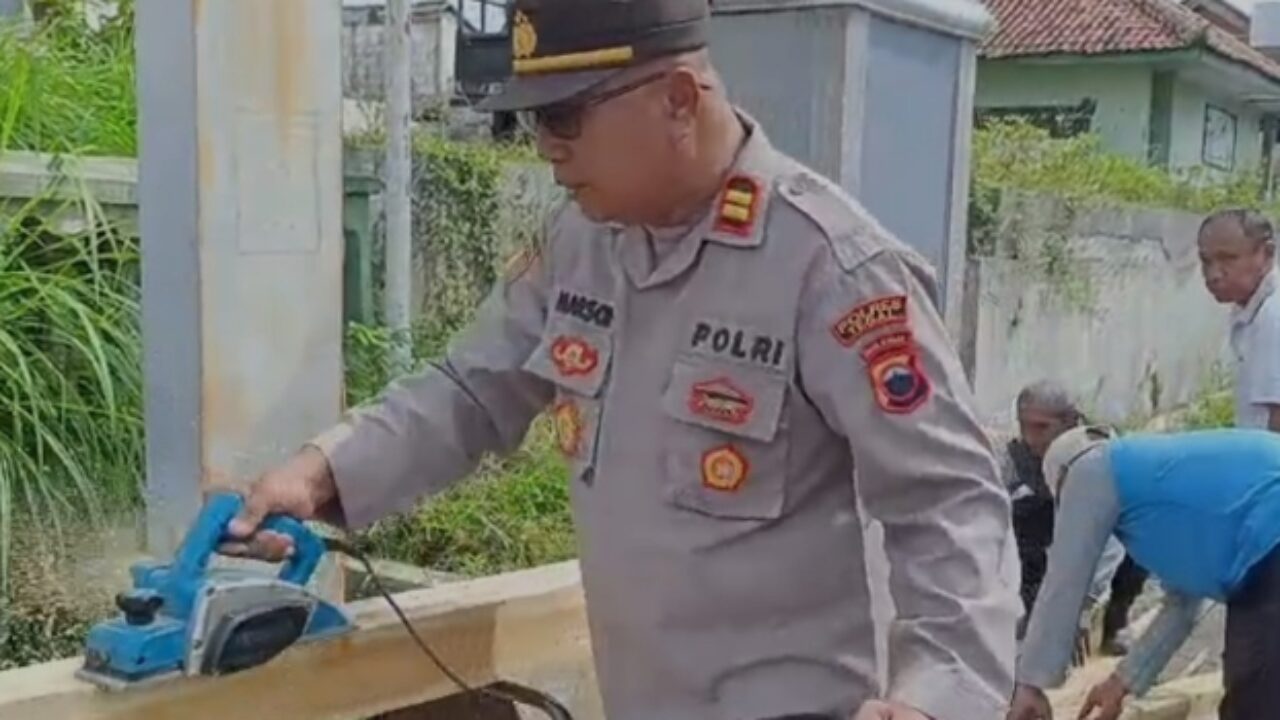 Pos Ojek Jatinegara Dibangun Polres Tegal, Warga Kini Jauh Lebih Nyaman