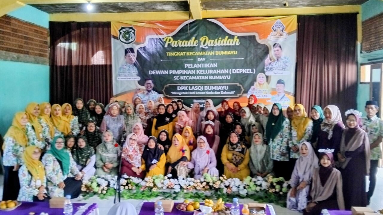 Parade Qasidah dan Pelantikan DEPKEL LASQI Bumiayu 2026 Berlangsung Meriah, Perkuat Syiar Dakwah Melalui Seni Islami