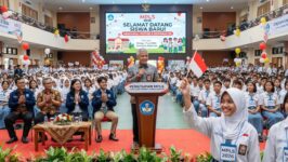 Ilustrasi Suasana khidmat saat acara penutupan MPLS 2026 di salah satu sekolah, Jumat (17/7/2026), sebagai tanda resmi dimulainya tahun ajaran baru bagi peserta didik. (Foto:Gemini/Generate AI)