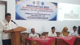 Suasana Musyawarah Desa (Musdes) Sosialisasi RKPDes 2027 dan Pembentukan Panitia BPD di Kantor Desa Karangjongkeng, Kecamatan Tonjong, Kabupaten Brebes. (Foto: Portal Pantura/Yudhi P)