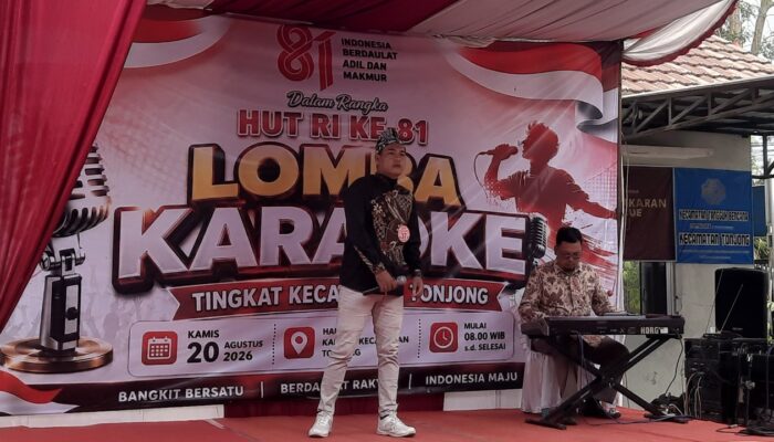 Keseruan Lomba Karaoke Semarakkan Peringatan HUT ke-81 RI di Kecamatan Tonjong Brebes