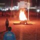 Suasana khidmat Upacara Api Dasa Darma Perkemahan ITA JAMNAS XII Kwarran Tonjong di Lapangan Widodo, Kamis (13/8/2026), dipimpin langsung oleh ketua Kwarran. Sebanyak 58 pangkalan SD/MI se-Kecamatan Tonjong tumpah ruah merayakan semangat kepanduan. (Foto: Portal Pantura/M Faqih Mawardi)