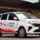 Salah satu unit Maxim Car berdesain khusus kepulauan Indonesia yang siap beroperasi untuk memberikan perjalanan gratis bagi masyarakat dalam rangka HUT ke-81 Kemerdekaan RI di 19 kota.