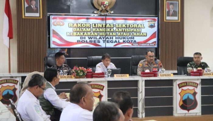 Karhutla Mengintai, Polres Tegal Kota Gerak Cepat Satukan Semua Kekuatan