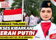 VIDEO: Upacara HUT ke-81 RI Kecamatan Tonjong Brebes Khidmat, Paskibraka Sukses Kibarkan Merah Putih