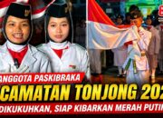 VIDEO: 53 Anggota Paskibraka Kecamatan Tonjong 2026 Dikukuhkan, Siap Kibarkan Merah Putih di HUT ke-81 RI