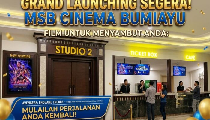 Bioskop MSB Cinema Bumiayu Resmi Hadir di Toserba A.S.S Diponegoro Bumiayu