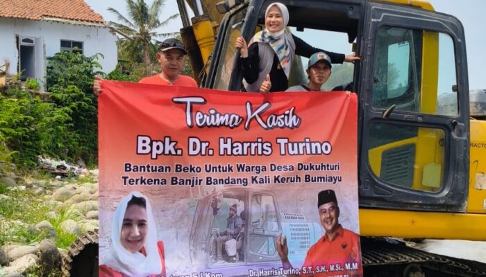Pemulihan Banjir Bandang Kalikeruh Dukuhturi Bumiayu Dilanjutkan dengan Bantuan Alat Berat