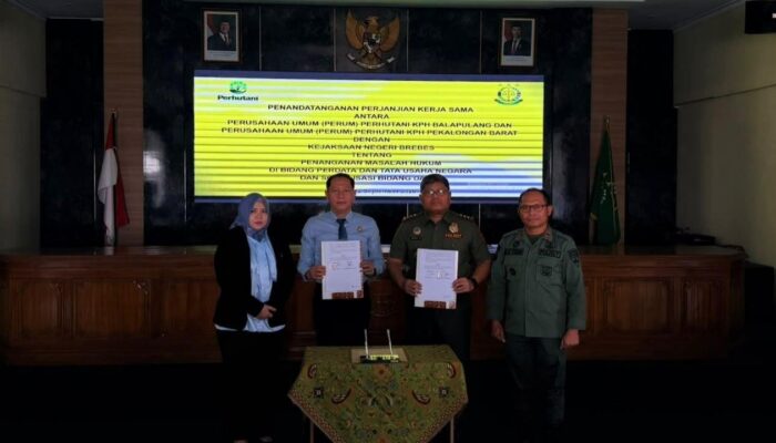 Sinergi Jaga Aset Negara, Perhutani KPH Balapulang-Pekalongan Barat Gandeng Kejari Brebes