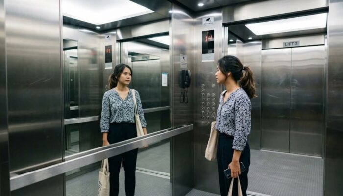 AWAS! Ini Fungsi Rahasia Cermin di Lift yang Jarang Diketahui Orang