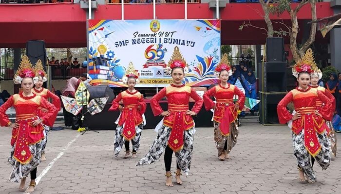 Perayaan HUT ke-69 SMPN 1 Bumiayu Brebes, Ada Seni tari Sanggar Sabayu dan Jalan Sehat